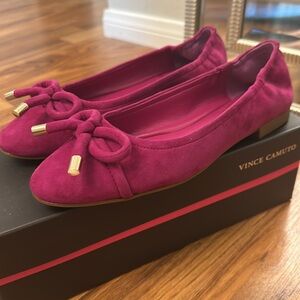 Vince Camuto Maysa Leather Ballet Flats
